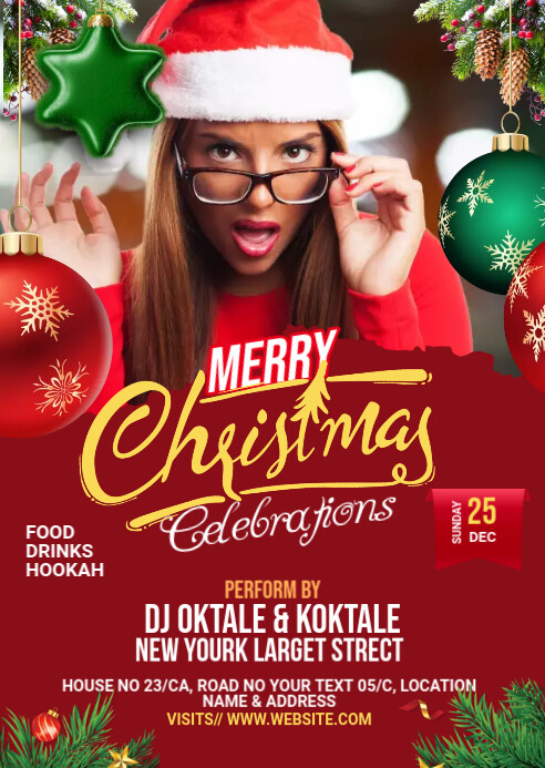 Copy of Maximalist Christmas Flyer A6 | PosterMyWall