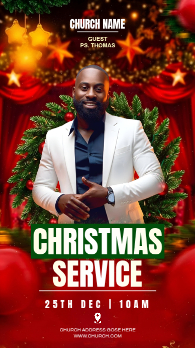 Maximalist Christmas Flyer Instagram Story Template | PosterMyWall
