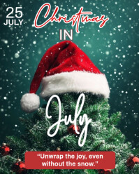 Maximalist Christmas In July  Instagram Portrait template