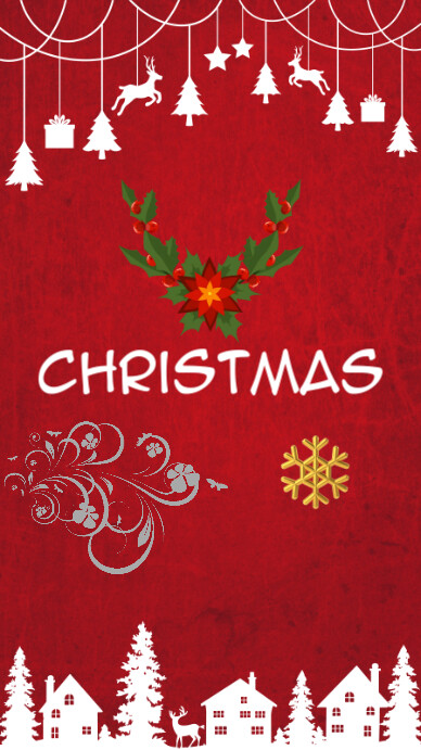Maximalist Christmas Instagram Story Template | PosterMyWall