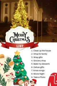 Maximalist Christmas List Template Tumblr Graphic