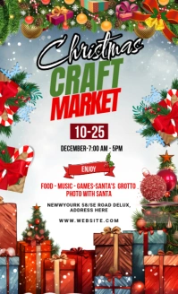 Maximalist Christmas Market Flyer Us Legal template