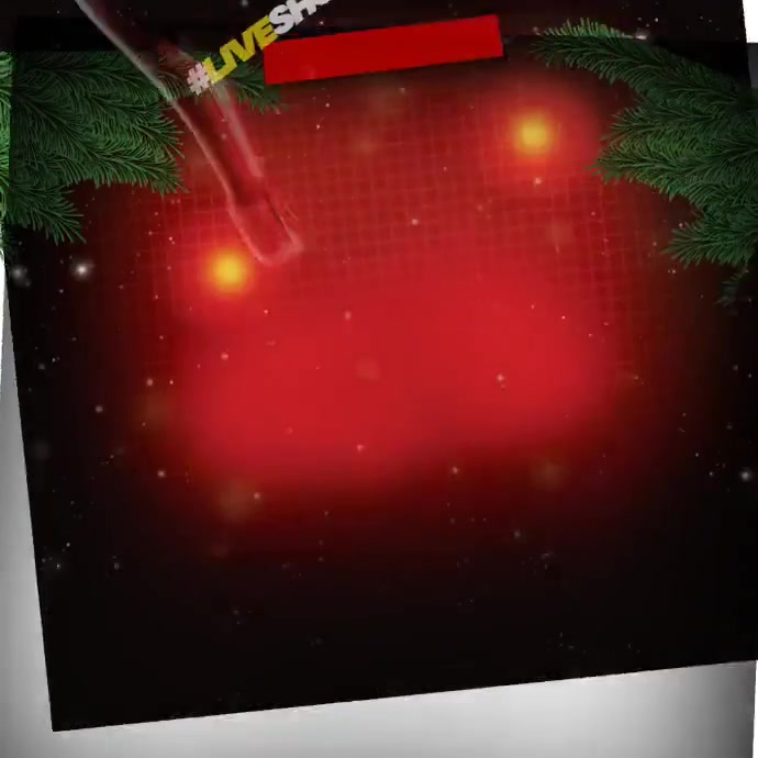 Maximalist Christmas Night Party Instagram Post Template | PosterMyWall