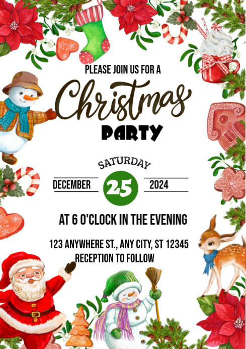 Copy of Maximalist Christmas Party A3 | PosterMyWall