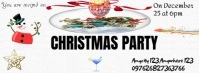 Maximalist Christmas Party  Facebook Cover Photo template