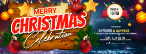 Maximalist Christmas Party Facebook Cover Photo Facebook Cover Photo template