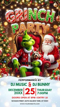 Maximalist Christmas Party Instagram Story template