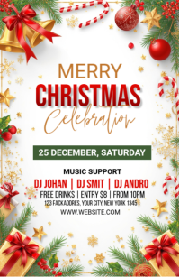 Maximalist  Christmas Party Template   Tabloid Tabloïd