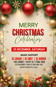 Maximalist Christmas Party Template  Tabloid