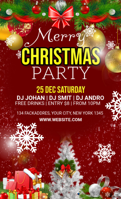 Maximalist Christmas Party Us Legal Template | PosterMyWall