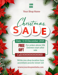 Maximalist Christmas Sales  Flyer (us Letter) template