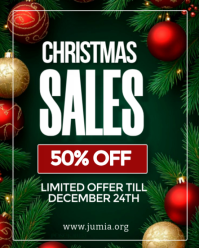 Vert Christmas Sale Instagram Portrait Template