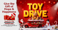 Maximalist Christmas Toy Drive Facebook Shared Image template