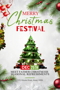Christmas tree festival Template | PosterMyWall