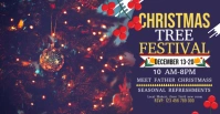 Maximalist Christmas Tree Festival  Facebook Event Cover Facebook-Veranstaltungscover template