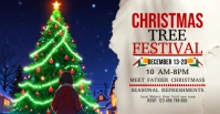 Maximalist Christmas Tree Festival  Facebook Event Cover Facebook-Veranstaltungscover template