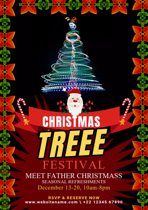 Copy of Maximalist Christmas Tree Festival Flyer A2 | PosterMyWall