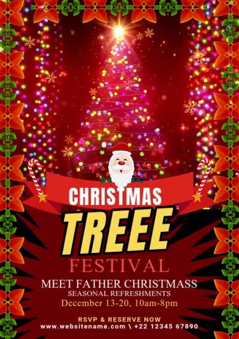 Copy of Maximalist Christmas Tree Festival Flyer A2 | PosterMyWall