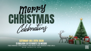 蓝色 Christmas Celebration Event YouTube-miniature Template