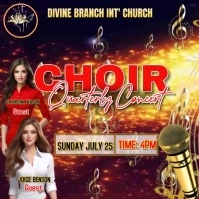 Maximalist Church Choir Concert Flyer Templat Logo template