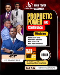 Maximalist Church Flyer Design  Instagram Portrait template