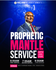Maximalist Church Flyer Instagram Portrait template