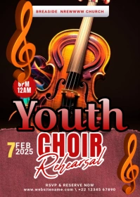 Maximalist Church Flyer Template  A6