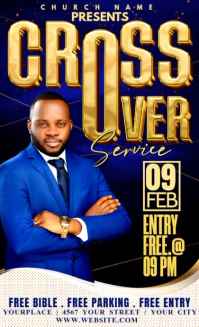 Maximalist Church Pastor & Church Anniversary Flyer Us Legal template