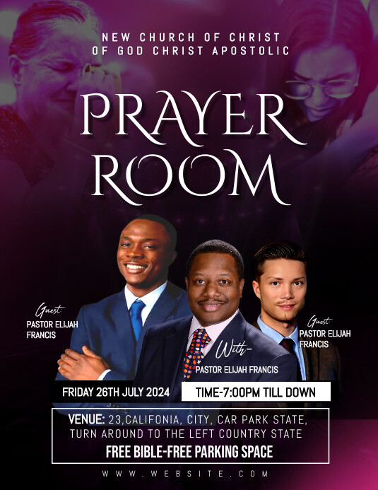 Maximalist Church Programs Invitation Templat Template | PosterMyWall