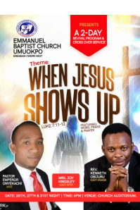 Maximalist Church Revival Pinterest Graphic template