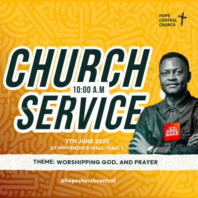 Copy of Maximalist Church Service Instagram Post | PosterMyWall