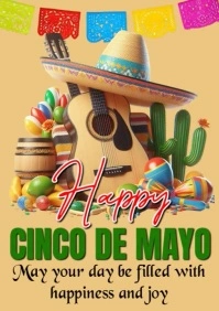 Maximalist Cinco De Mayo A4 template