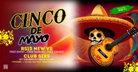 Maximalist Cinco De Mayo Facebook Share Image Facebook Shared Image delt Facebook-billede template