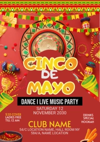 Maximalist Cinco De Mayo Flyer  A1 template