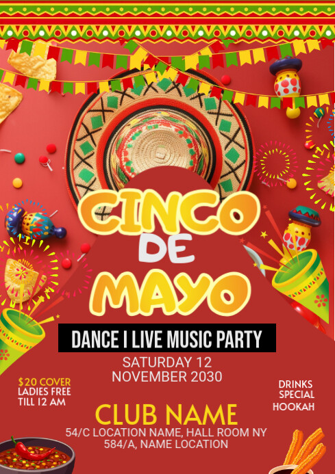 Copy of Maximalist Cinco De Mayo Flyer A1 | PosterMyWall