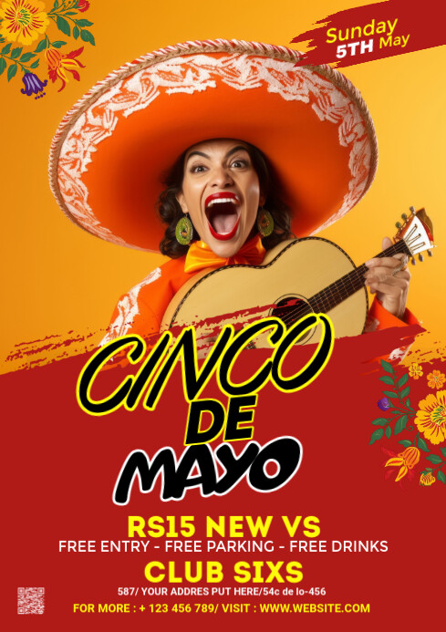 Copy of Maximalist Cinco De Mayo Flyer A1 | PosterMyWall