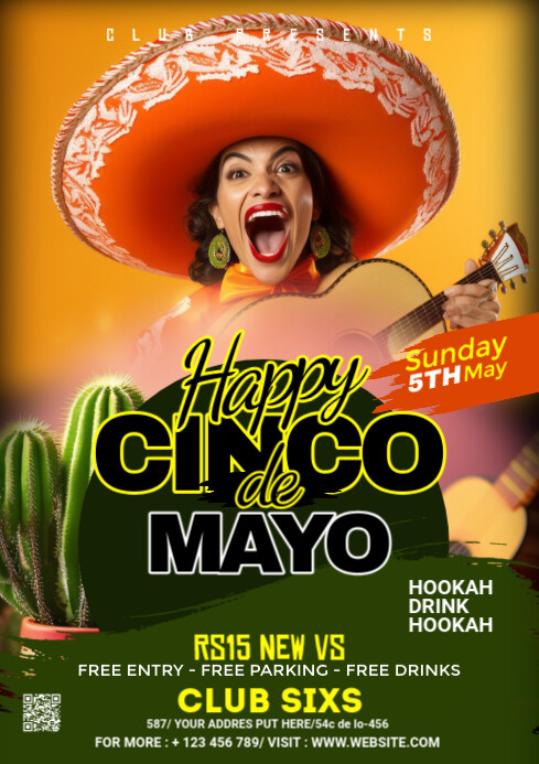 Copy of Maximalist Cinco De Mayo Flyer A1 | PosterMyWall