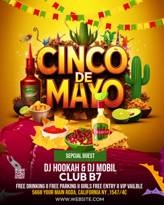 Copy of Maximalist Cinco De Mayo Instagram Portrait | PosterMyWall