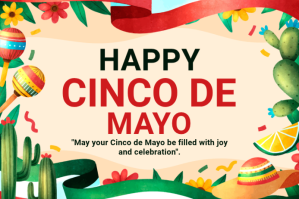 Maximalist Cinco De Mayo Label Etiqueta template