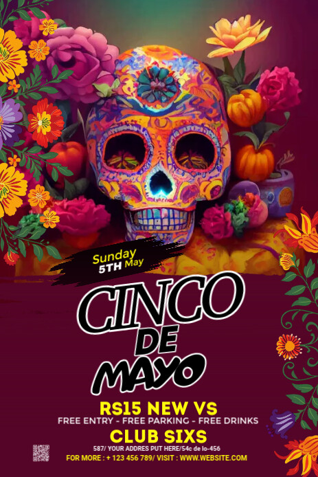 Maximalist Cinco De Mayo Pinterest Graphic Pinterest Graphic Pinterest-grafik template