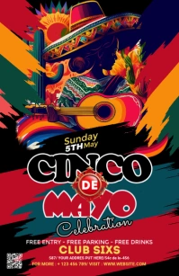 Maximalist Cinco De Mayo Tabloid template
