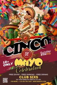 Maximalist Cinco De Mayo Tumblr Graphic Tumblr-Grafik template