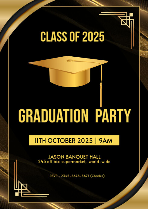 Maximalist Class Of 2025 Flyer A4 template