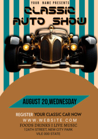 Maximalist Classic Auto Show A4 template