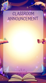 Maximalist Classroom Assignment  Instagram Story template