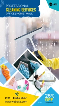 Maximalist Cleaning Services Ad Instagram Story template