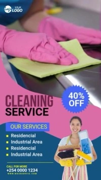 Maximalist Cleaning Services Template Instagram Story  Instagram Story