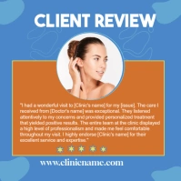 Maximalist Client Review  For Clinic Ost Design Instagram Post Wpis na Instagrama template