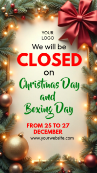 Maximalist Closed For Christmas  Instagram Story template