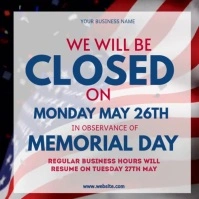 Maximalist Closed For Memorial Day Video Instagram Post template